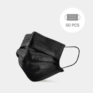 Black Disposable Surgical Masks 3-Ply Black Disposable Surgical Masks 3-Ply