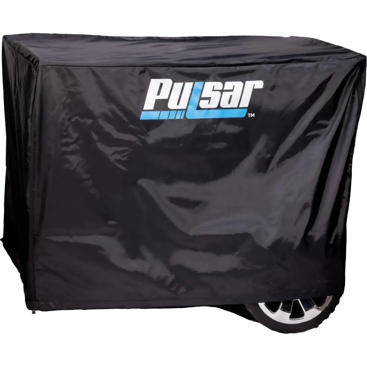 Pulsar Heavy-Duty Polyester Waterproof Durable Dustproof Cover - Universal-Fit Large-Size Portable Generator Protector, Black, Waterproof Durable Cover