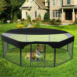Versatile Canopy for Eight-Sided Pet Fence - All-Weather Dog Shelter Does not apply