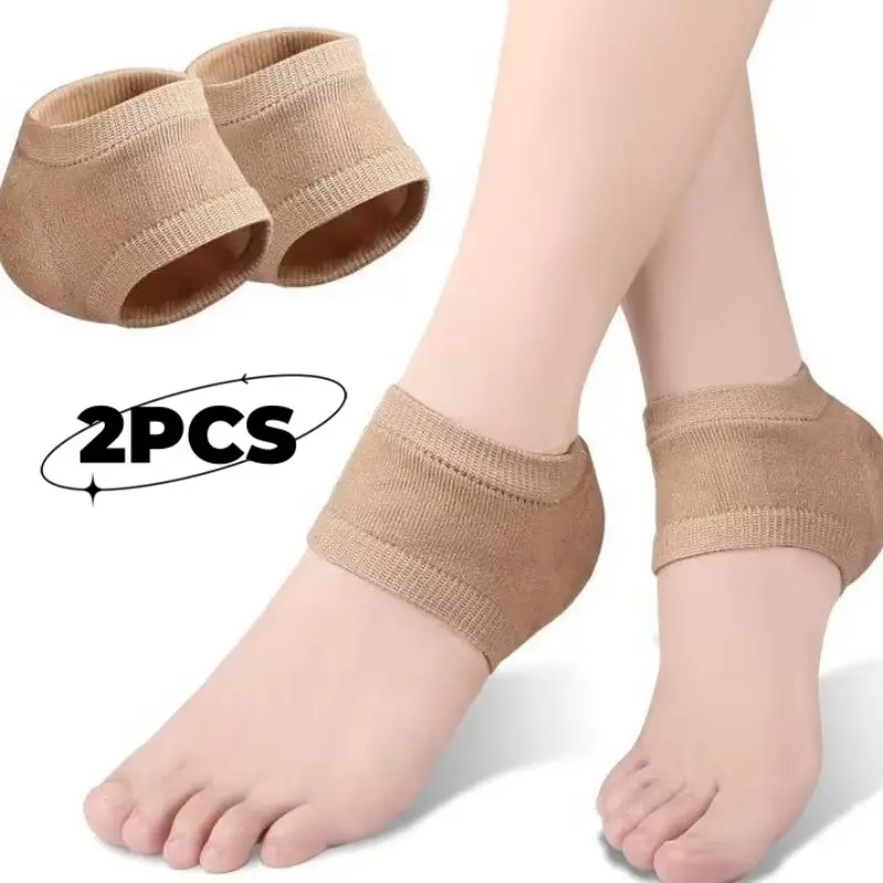 2pcs Silicone Heel Protectors, Anti-Rub Foot Sleeves for Shoes, Comfort Heel Socks for Men & Women, Protector Guard