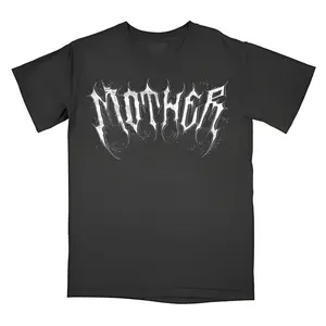 MOTHER Metal Font T-Shirt - Heavy Metal Trend TikTok Hardcore Punk Style Graphic Tee