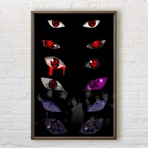 Anime Special Eye Poster, Mangekyou Sharingan, Rinnegan Suitable For Living Room, Bedroom, Study Decoration, Wall Decoration NO FRAME
