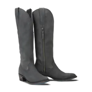 Plain Jane Boot - Matte Black