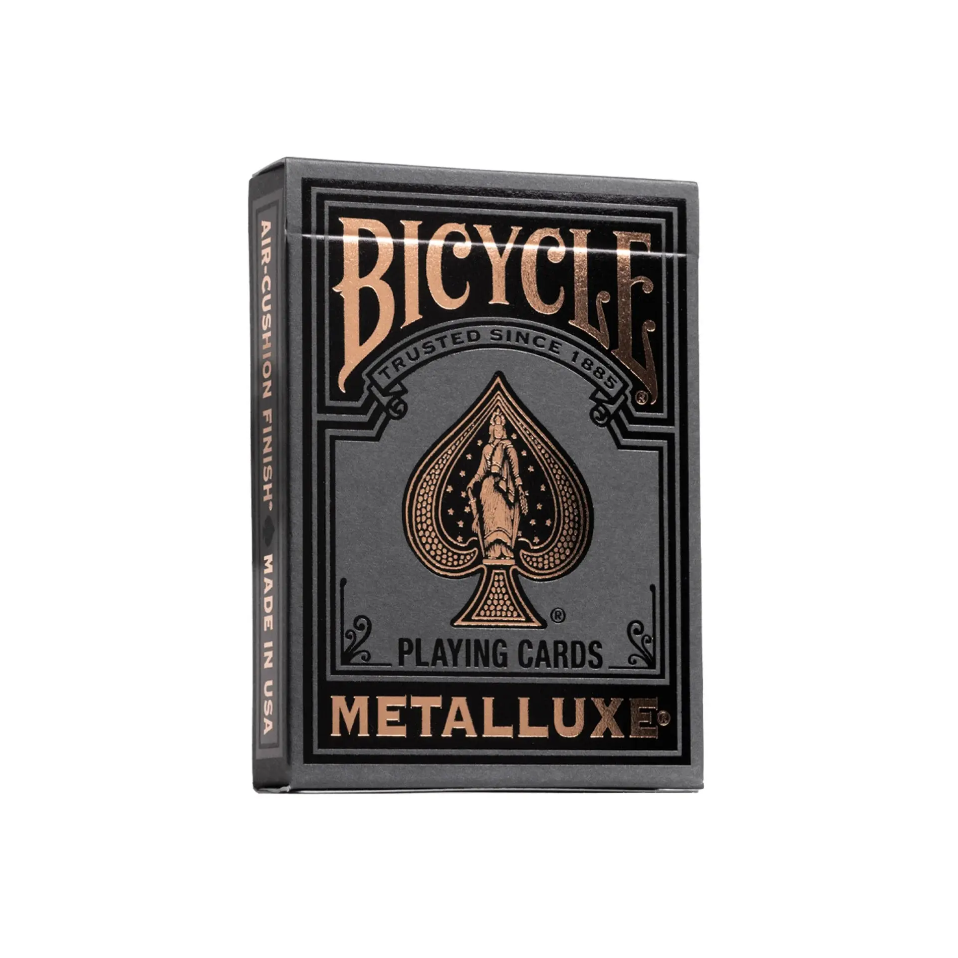 Bicycle Playing Cards Black-and-Rose Gold Metalluxe Premium Foil Edition, Card Games for Toys & Hobbies, Card Set, Foil Accents