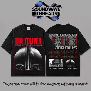 Octane Nitrous Tour Date Leg 2 - Donny Toliver Premium Acid Washed 100% Cotton Tank Top T-Shirt, Octane Tour Graphic Tee, E85 Hip Hop Soul Streetwear Shirt, Octane Concert Tour Merch, Gift for Rap Fans, Vintage Music Tee Crewneck