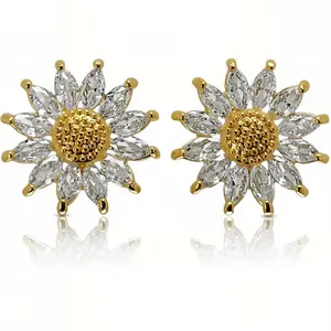 Radiant Bloom Flower Earrings