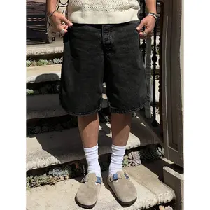 (Gold promotion)Men's All-Match Plain Casual Loose Denim Shorts, Street Wear, Summer