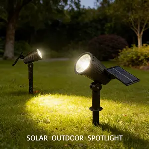 1 Solar Spotlight with 9 LED Lights, Energy Saving Garden Atmosphere Lighting, Solar Tree Light for Yard Patio Lawn Halloween Decoration