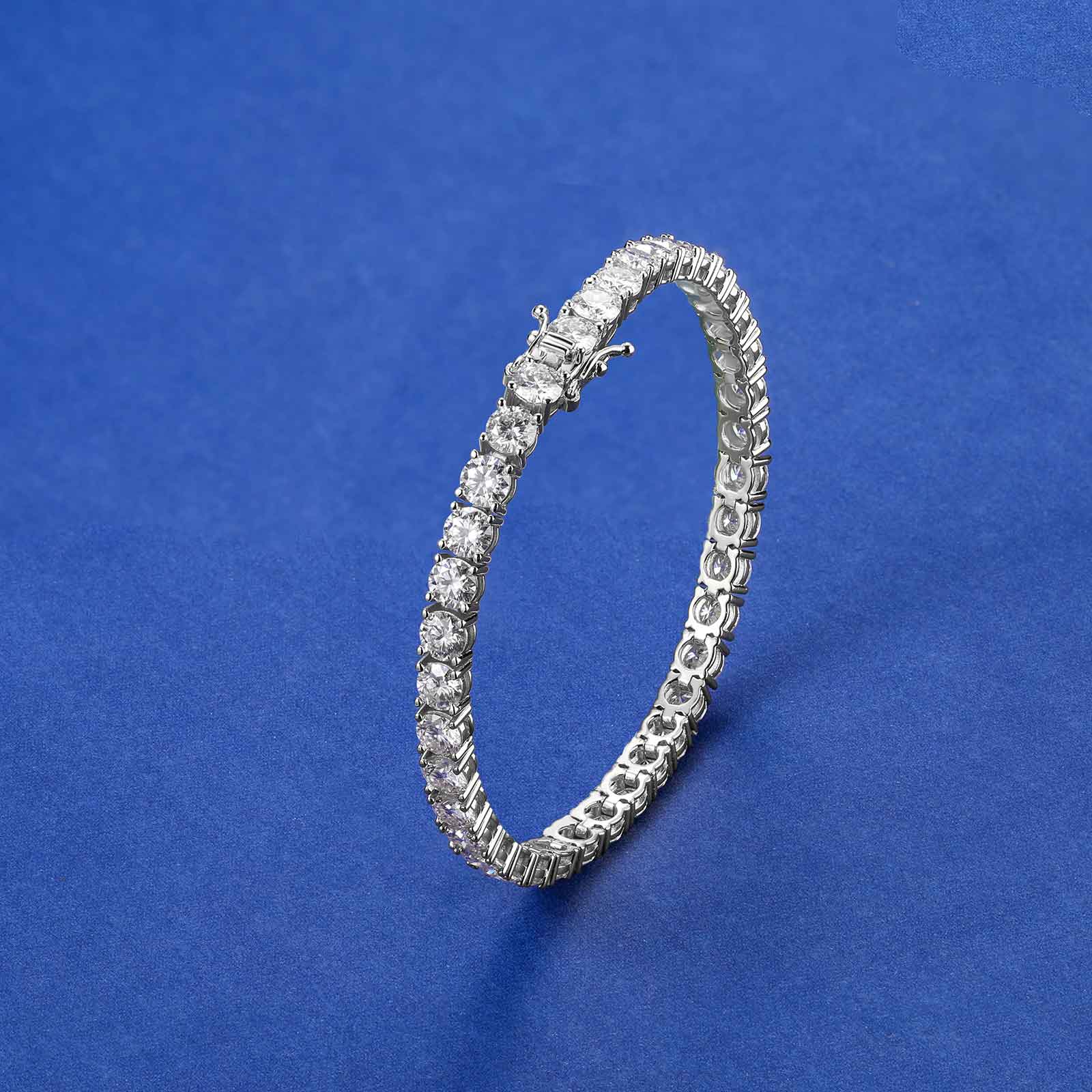 Top Quality 3MM D Color VVS1 Moissanite Tennis Bracelet Necklace For Women Man 100% S925 Silver Sparking Wedding Fine Jewelry