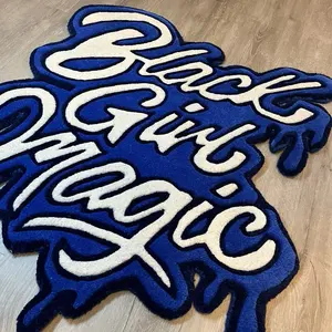Black Girl Magic Rug (Blue)