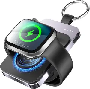 Portable Charger for  Watch, 1500mAh iWatch Charger Travel,  Portable Watch Chargers  for iWatch Series 10/9/8/7/6/5/4/3/2/SE/Ultra (Black)