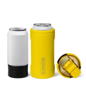 BrüMate Hopsulator Trio 3-in-1 Insulated Can Cooler | 12oz Cans + 16oz Cans + 100% Leakproof Tumbler with Lid