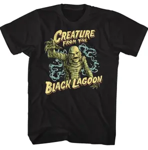 Universal Monsters Movies Creature From The Black Lagoon Men's T Shirt 100% Cotton Breathable Comfortable S To 4XL Cotton Printed Round Neck T-Shirt