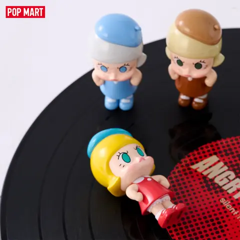 POP MART Angry Molly Mini Figure Set - Long Play 9, Collectible Toys,summerwins