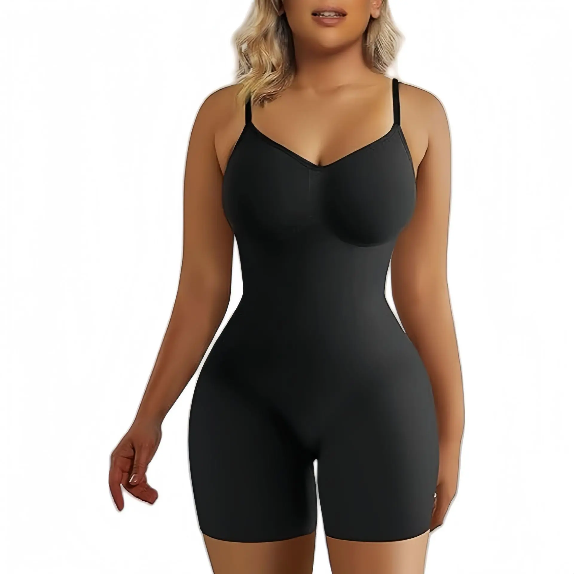 Women's Shapewear Bodysuit Tummy Control Body Shaper Seamless Sculpting Snatched Waist Body Suit