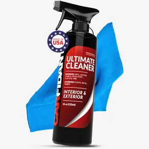 Carfidant Ultimate Cleaner - Quick and Easy Cleaning Car Interior, Leather Car Seat, Fabric, Vinyl, Boat - Stain Remover and Upholstery Cleaner 18oz -