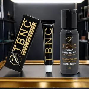 TBNC Tattoo Numbing Bundle Kit - Includes Cream & Gel for Pain-Free Tattoo Sessions - Fast Acting & Long Lasting Relief - Cosmetic Product - Tattooing