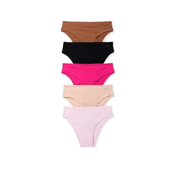 PINK 5-Pack Cotton Cheeky Panties