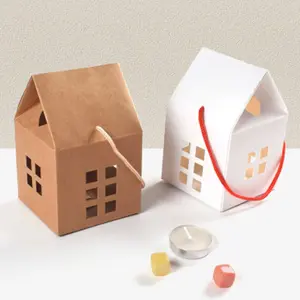 30 Pcs House-Shaped Gift Boxes with Handles, Personalized Premium Gift Packaging, Party Favor, Wedding Souvenir, Holiday Gifts