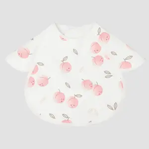 Waterproof Baby Bib, Oil-Proof PU Drool Towel, Infant Feeding Apron, Keep Clothes Clean During Playtime, 1 Piece