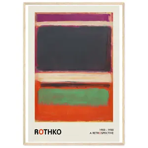 Mark Rothko Art Print Art Exhibition Poster Contemporary Art Minimalist