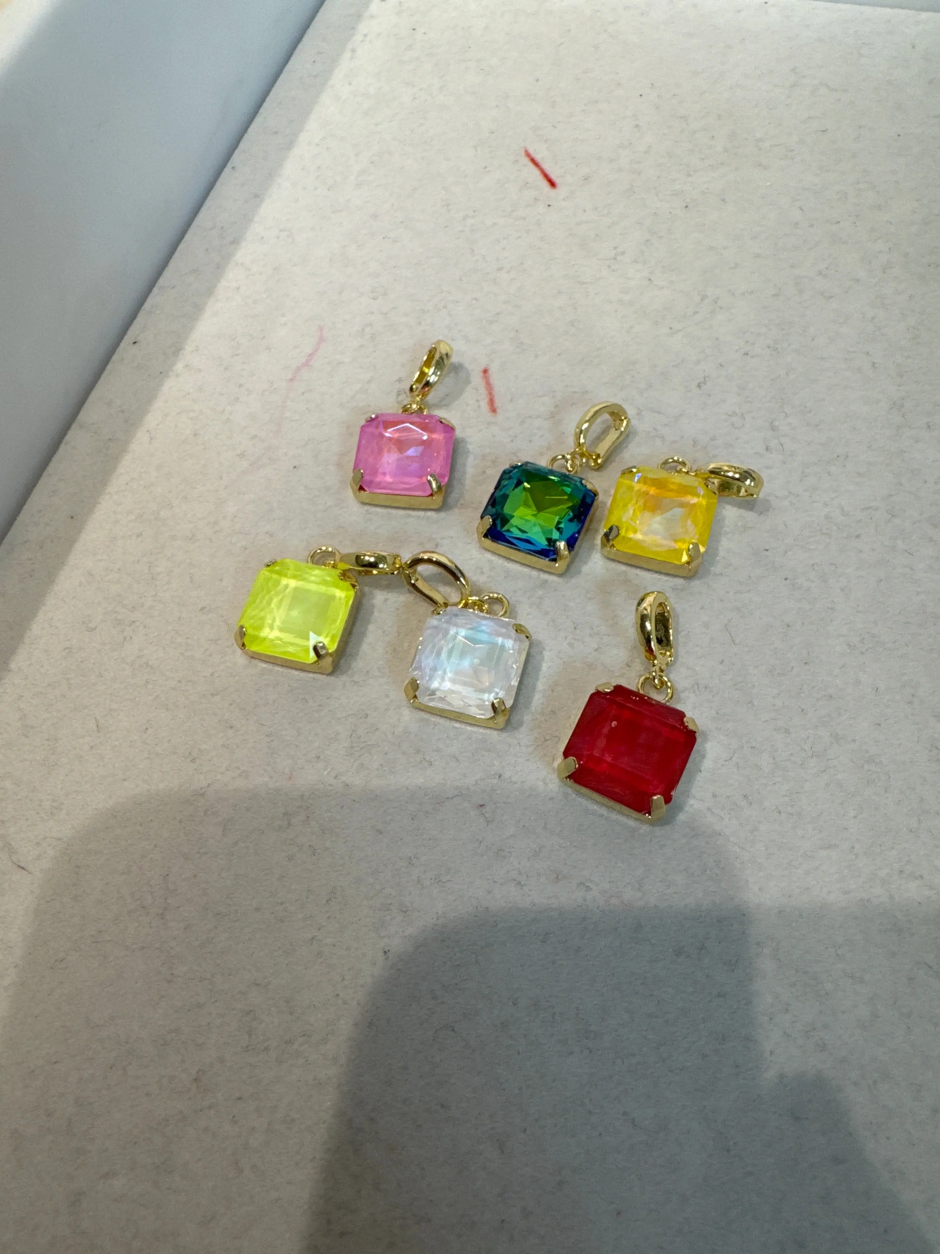 Pre order square bling charm