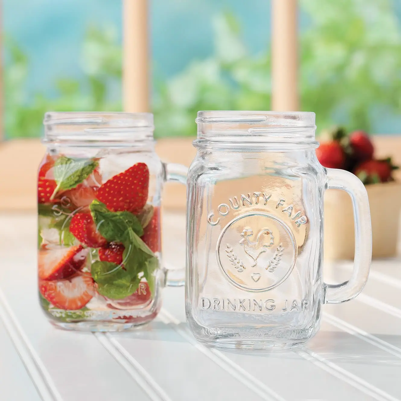 Aesthetic 16oz Mason Jar Mug with Handle | The Perfect Iced Coffee Cup | Rustic Glassware for Smoothies & Cocktails | Durable Home Bar Essential #IcedCoffeeBar