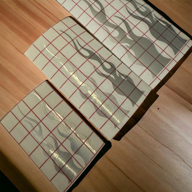 Flamas Car Sticker - Unique Design, High-Quality Print, Perfect for Personalizing Cars and Car enthusiasts