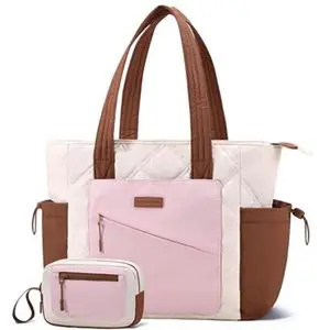 [For LOVEVOOK LIVE] LOVEVOOK Large Puffer Tote bag, with wristlet, luggage strap