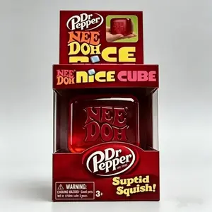 New Needoh Beautiful Cube Water Drop Compression Toy - A soft and squeezable stress-relieving toy that helps alleviate anxiety. An all-age stress relief toy.