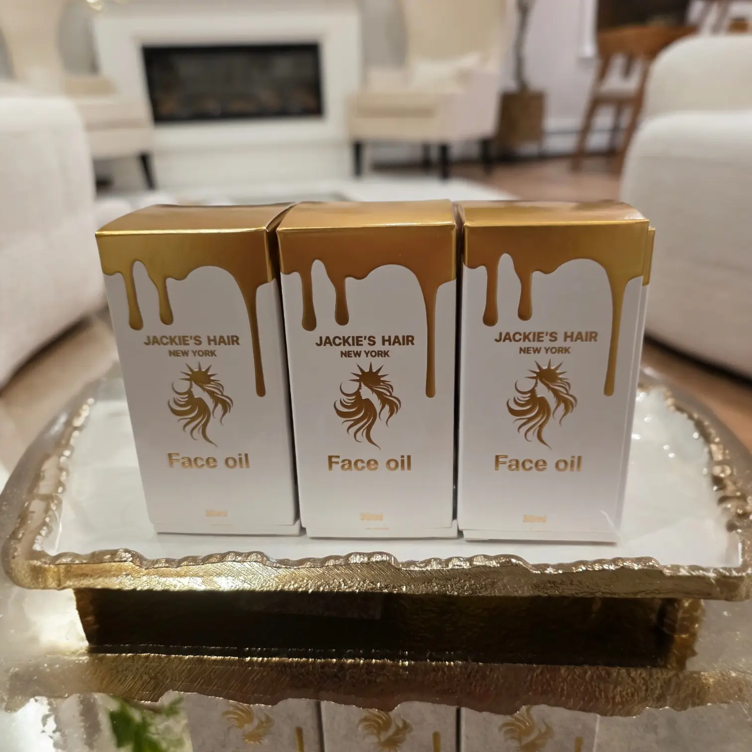 3x Face Oil Bundle - Jackie's Hair New York Radiance Boosting Velvety Botanical Elixir Serums Daily Lightweight Plant Vitamins Skin Repair Radiant 30ml Bottle