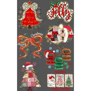 JOLLY CHRISTMAS (1) PREMADE GANGSHEET  - 22X36  DTF TRANSFERS - DIRECT TO FILM