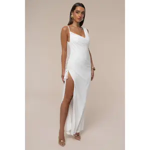 Ivory Dreaming Of Summer Linen Dress