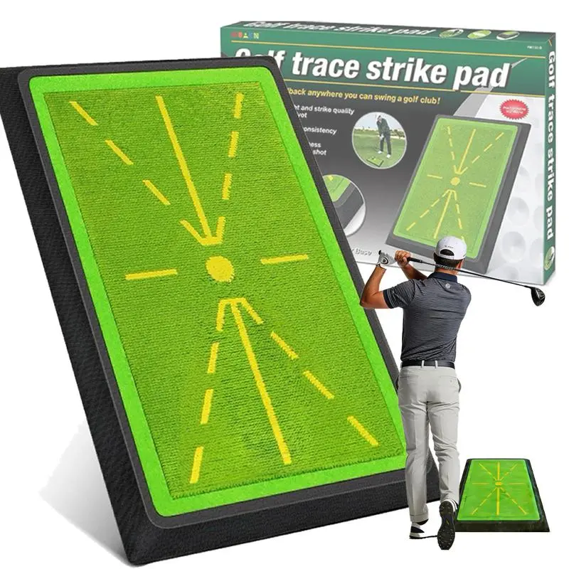 Golf Training Mat - Golf Gear with Instant Swing Feedback, Synthetic Turf, Compact Foldability, Easy-Clean Durable Design, Portable for Indoor/Outdoor Use, Ideal for All-Level Adult Golfers (Men, Women's)