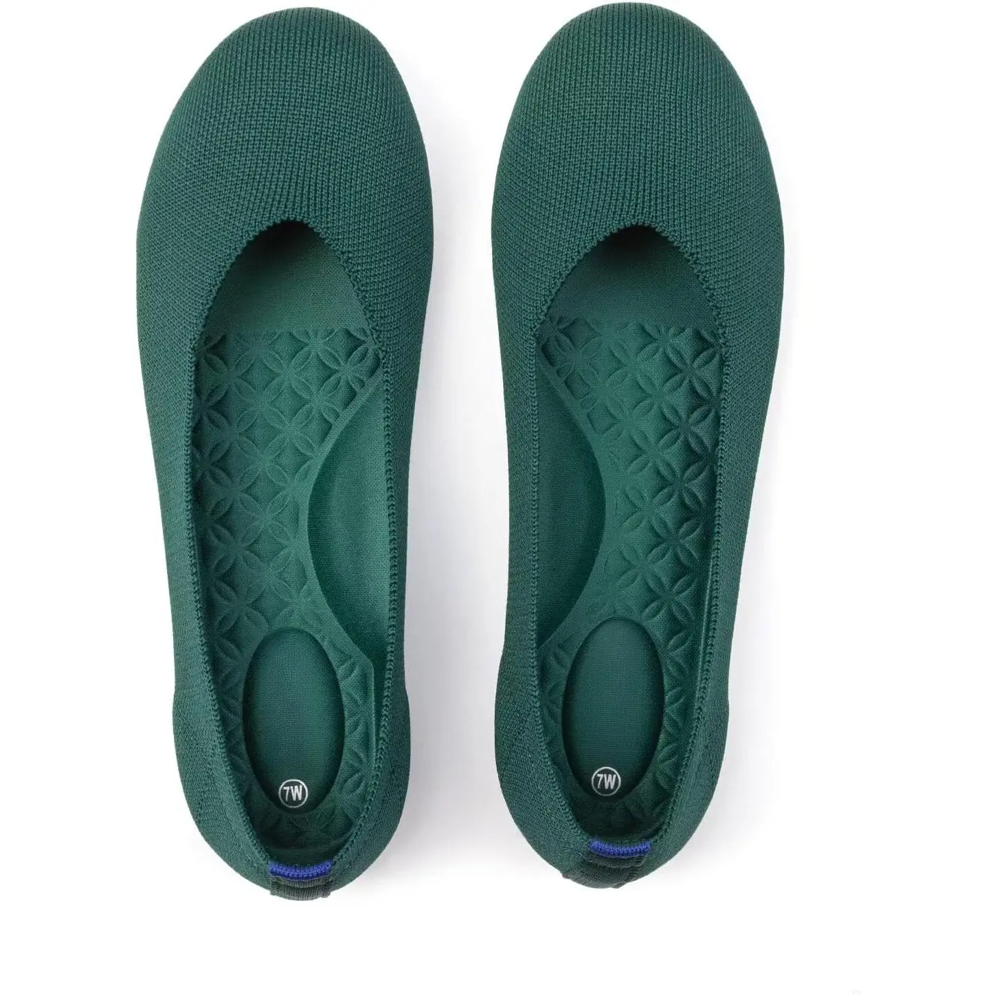 Frank Mully Women's Wide Width Flats Ballet Flats Round Toe Knit