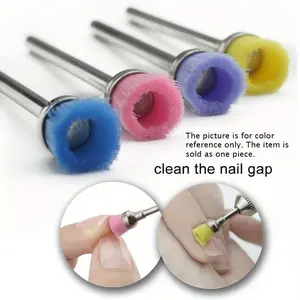 Nail Dust Cleaning Brush, Nail Polish Grind Drill Clean Brush Head For Electric Nail Drill Machine Nail Dust Remover Accessory Tool