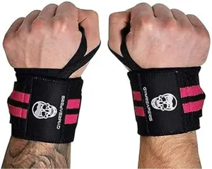 Gymreapers Weightlifting Wrist Wraps (IPF Approved) 18" Professional Quality Wrist Support with Heavy Duty Thumb Loop - Best Wrap for Powerlifting Competition, Strength Training, Bodybuilding Gymreapers