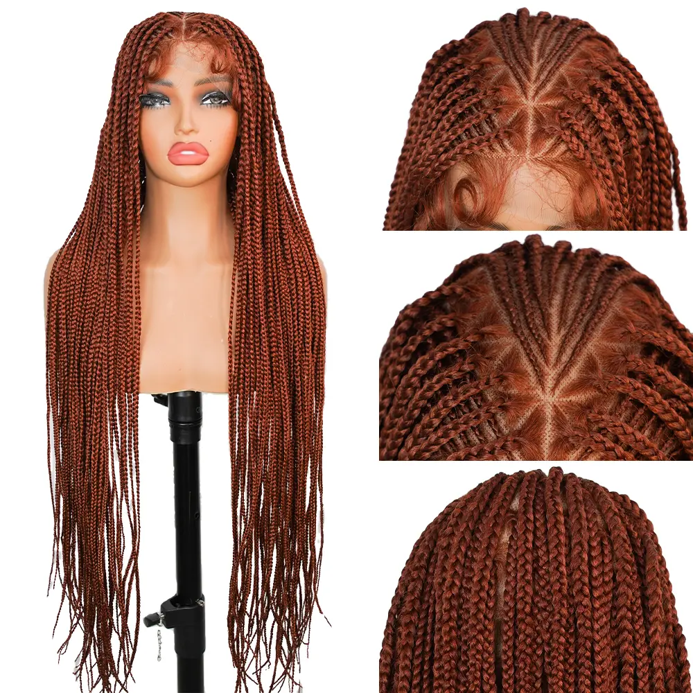 SuperNova #350 36” Full Lace Box Braided Wig – Special Top Design, Natural Look, Long & Stylish, Perfect for All Occasions #SummerVibes