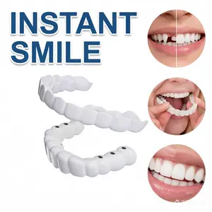 [3 PACK] 2026 New Snap-On Veneers Instant Whitening Smile Kit for Men & Women, Comfortable Fit Reusable Moldable False Teeth Cover for Photo-Ready Confidence Daily Party Accessory