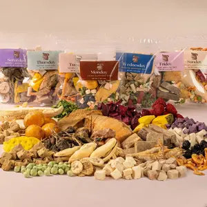 Vet's Choice Freeze Dried Weekly Pack for Dogs & Cats - 7 Daily Packs with 26 Premium Ingredients - Supports Joints Gut Skin Heart Immunity Energy - US Formulated Pet Food