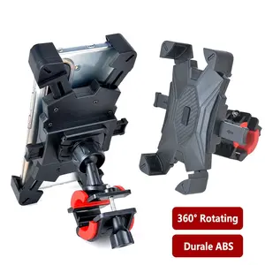 Bike Phone Holder, Motorcycle Mount - Motorcycle Phone Holder, Handlebar Cell Phone Clamp, Scooter Phone Clip for iPhone Air 17 Pro Max, 16 15 Pro Max Plus, S20, More 4.7 to 6.8" Smartphones