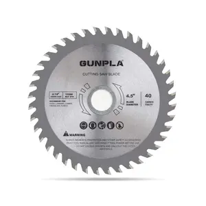 4-1/2-inch 40 Tooth Alloy Steel TCT General Purpose Hard & Soft Wood Cutting Saw Blade with 7/8-inch Arbor(Reduce Ring 5/8 inch)