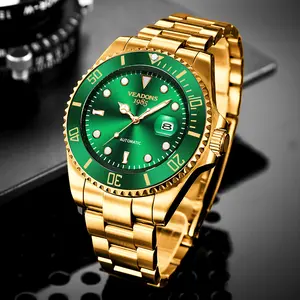 【veadons Men's Mechanical Wristwatch】Men's Business Fashion Round Dial Mechanical Watch, Durable Watch, Mechanical Style Watch, Suitable for Parties, Daily Wear & Decoration, Stylish