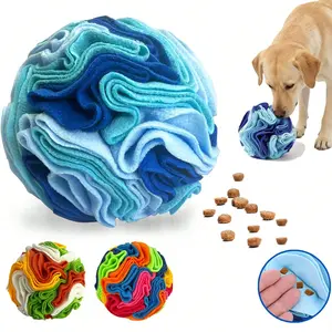 Dog Slow Feeder Snuffle Ball, Interactive Puzzle Toy & Mental Enrichment Chew Toy, Machine Washable for Large Breed Dogs, Boredom Relief, Interactive Training Ball