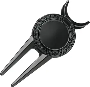 Golf Divot Repair Tool with Magnetic Golf Ball Marker, Golf Club Holder, Golf Gift for Golfer
