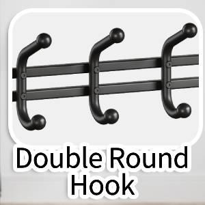 【GARVEE】Multifunctional Coat Rack Shoe Bench with 5 Hooks + Wood Look + Metal Frame + Top Shelf + C-shaped Hooks + Sturdy Frame + Entryway Organizer