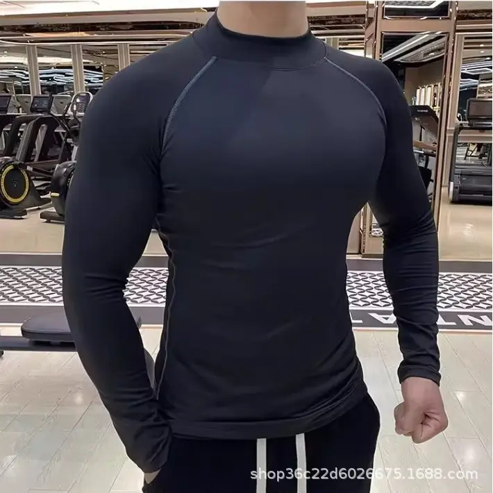 Men'sWorkoutCompressionShirtTurtleneckLongSleeveRashGuardGymBaseLayerAthleticUndershirtGearSportsShirt Men'sWorkoutCompressionShirtTurtleneckLongSleeveRashGuardGymBaseLayerAthleticUndershirtGearSportsShirt