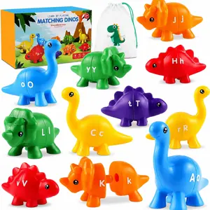Dinosaur Alphabet Letter Learning Toys for Toddlers 1-5, Preschool Montessori Educational Language Tool, Alphabet Tool Cards & Kids Learning Cards, Toddler ABC Letter Learn Letter, Educational Tool Skill Building,,School Education Dino,learn letter summer
