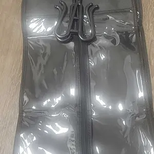 Wig Storage Bag, 5pcs/set Zipper Transparent Dustproof Design Durable Cover Wig Storage Bag, Hair Extension Hanger, Wig Tool, Wigs Accessories for Salon & Home Use, Household Dust Cover