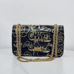 Pre-owned CHANEL Pre Fall 2019 Metier d'Art Paris Paris New York Reissue Flap Bag